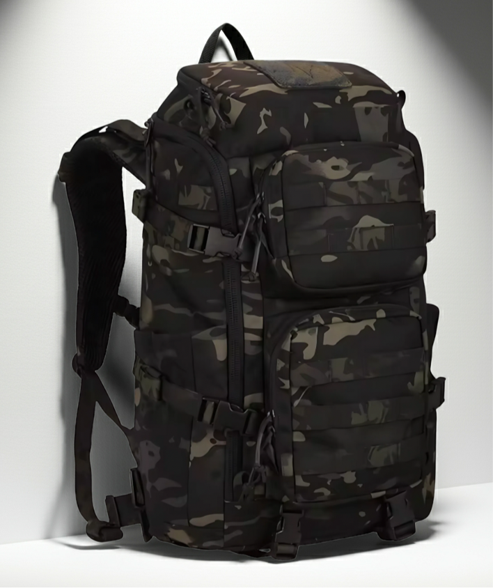 Trekker 45 – Stor Eventyr Rygsæk 45L i. 500D Nylon, YKK lynlåse &  UTX Duraflex spænder