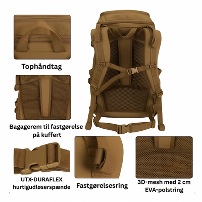 Trekker 45 – Stor Eventyr Rygsæk i. 500D Nylon, YKK &  UTX Duraflex