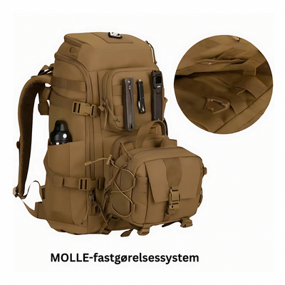 Trekker 45 – Stor Eventyr Rygsæk i. 500D Nylon, YKK &  UTX Duraflex