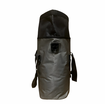 PendlerTote 35 vandtæt tote bag - åben view viser 35L kapacitet"