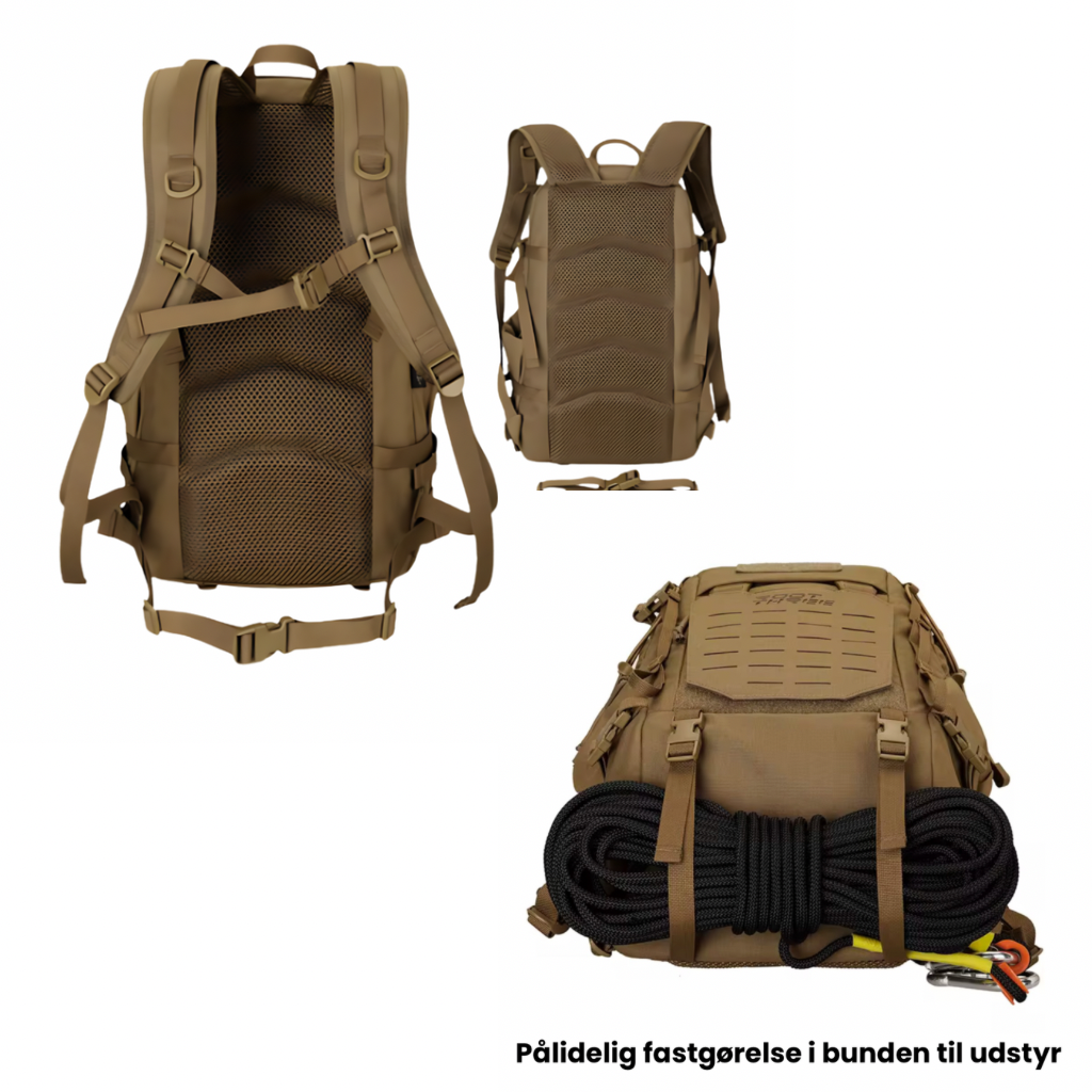 Trekker 25– Eventyr Rygsæk i. 500D Nylon, YKK &  UTX Duraflex