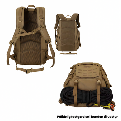 Trekker 25– Eventyr Rygsæk i. 500D Nylon, YKK &  UTX Duraflex