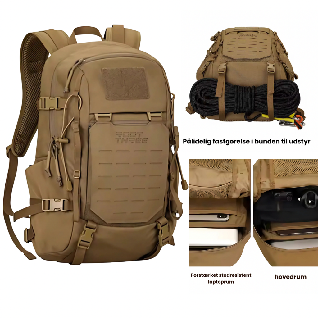 Trekker 25– Eventyr Rygsæk i. 500D Nylon, YKK &  UTX Duraflex