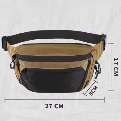 Urban 4- Bæltetaske 3,6L EDC Taske Brun i. 500D Nylon, YKK &  UTX Duraflex