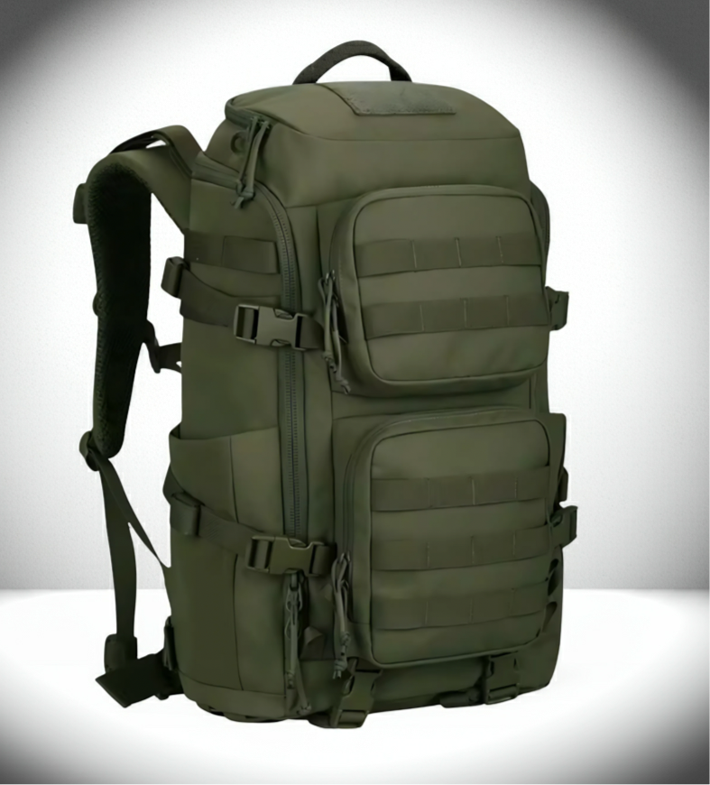 Trekker 45 – Stor Eventyr Rygsæk 45L i. 500D Nylon, YKK lynlåse &  UTX Duraflex spænder
