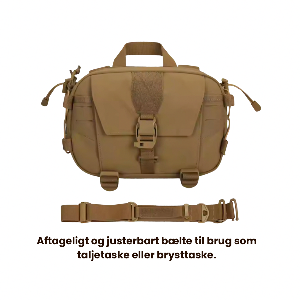 Dagpack Pro – Modulær Bælte/Sling Taske m. 500D Nylon, YKK lynlåse & Duraflex spænder