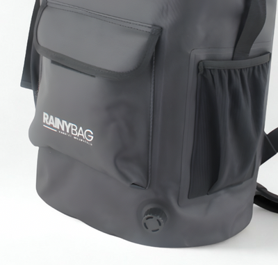 Hverdagsrygsæk 25-Matsort,Vandtæt rygsæk i Mellemstor størrelse, 25-30 L i 840D Nylon-TPU
