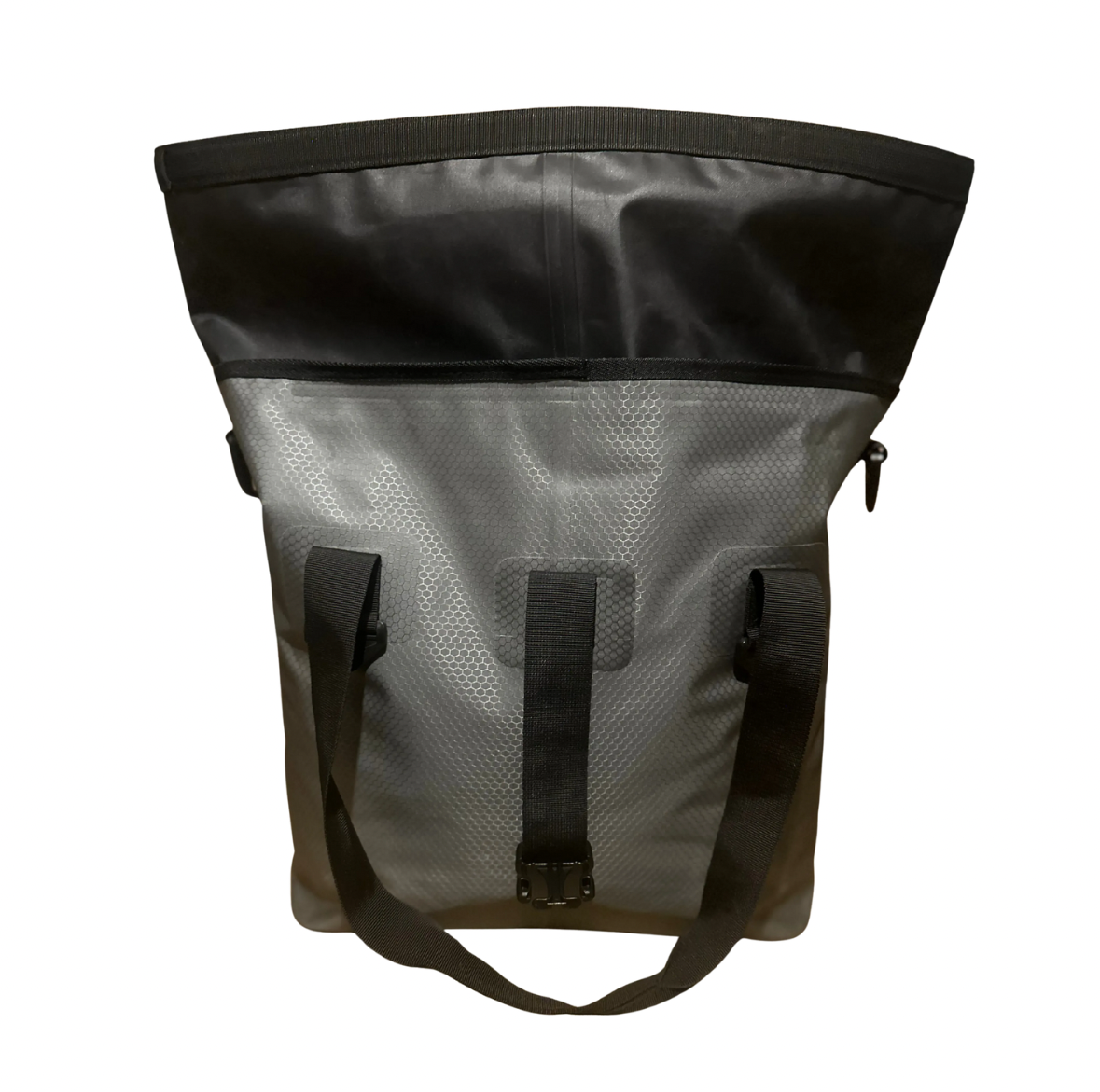 PendlerTote 35 vandtæt tote bag - bagside view med konstruktionsdetaljer"