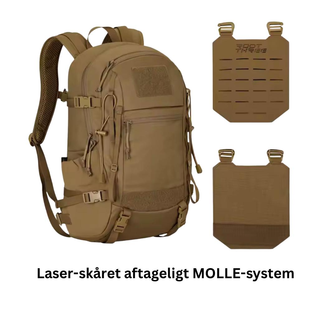 Trekker 25– Eventyr Rygsæk m. 500D Nylon, YKK lynlåse & Duraflex spænder