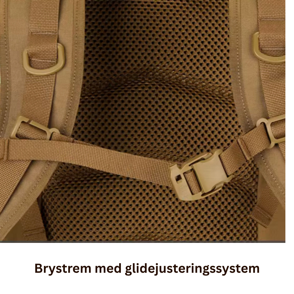 Trekker 25– Eventyr Rygsæk m. 500D Nylon, YKK lynlåse & Duraflex spænder