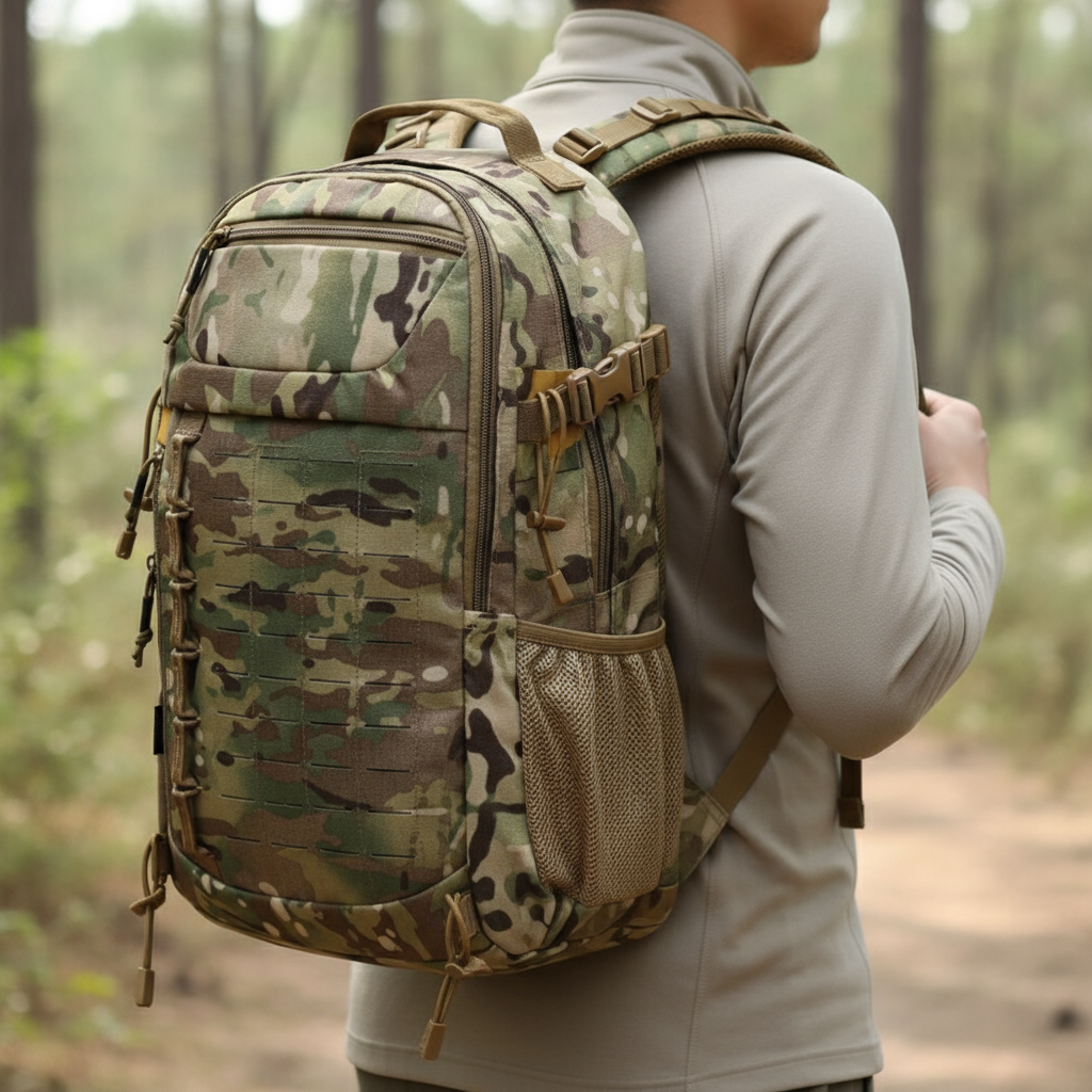 Vandrer 26–  Robust, Mellem størrelse, Vandre Rygsæk 26L i. 500D Nylon, YKK lynlåse &  UTX Duraflex spænder
