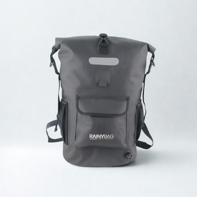 Hverdagsrygsæk 25-Matsort,Vandtæt rygsæk i Mellemstor størrelse, 25-30 L i 840D Nylon-TPU