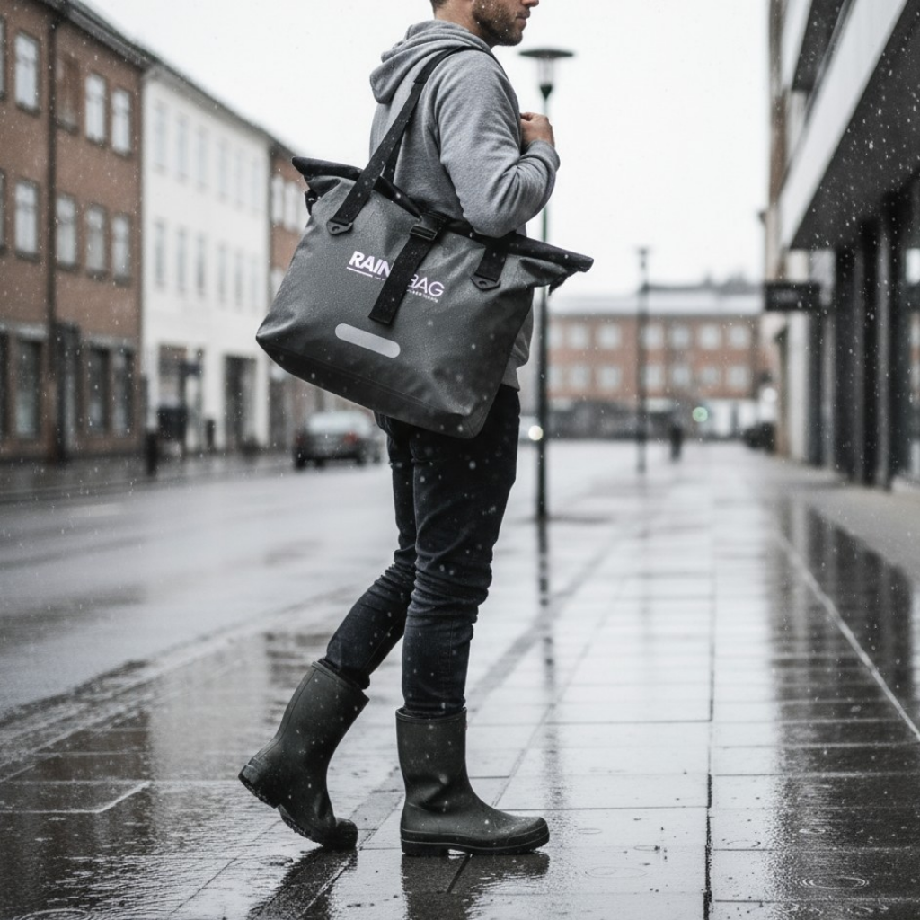 DagligTote 35 - Vandtæt, Stor størrelse Tote taske, 35L i. 420D Nylon-TPU