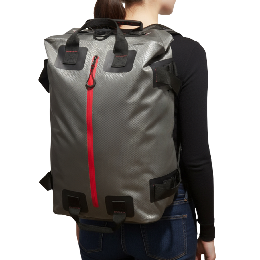 Kombi 40 - Vandtæt, Stor størrelse Duffeltaske PLUS Rygsæk 40L i. 420D Nylon-TPU