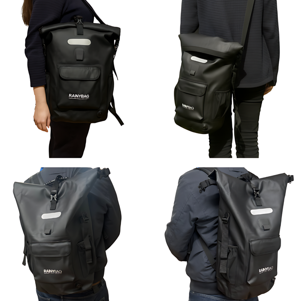 Hverdagsrygsæk 25-840 Vandtæt rygsæk i Mellemstor størrelse, 25-30 L i 840D Nylon-TPU