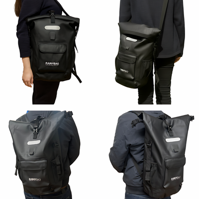 Hverdagsrygsæk 25-840 Vandtæt rygsæk i Mellemstor størrelse, 25-30 L i 840D Nylon-TPU