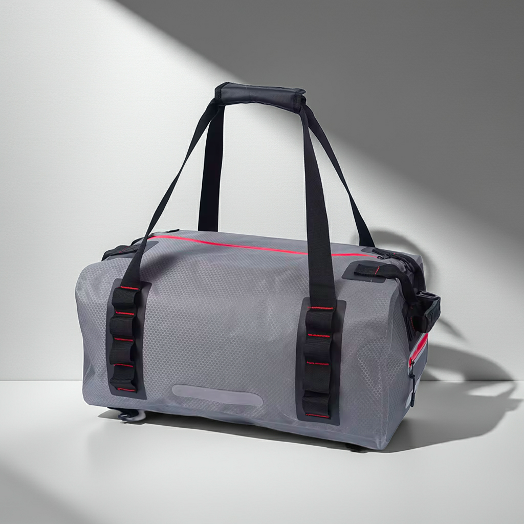 Kombi 40 - Vandtæt, Stor størrelse Duffeltaske PLUS Rygsæk 40L i. 420D Nylon-TPU