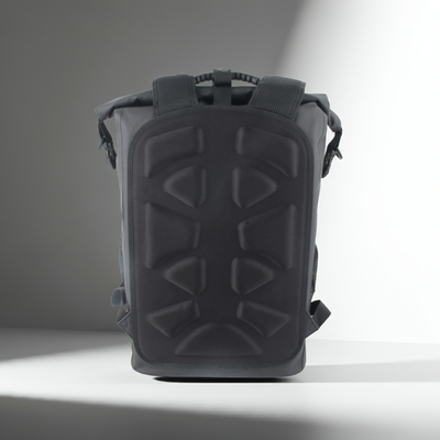 Hverdagsrygsæk 25-Matsort,Vandtæt rygsæk i Mellemstor størrelse, 25-30 L i 840D Nylon-TPU