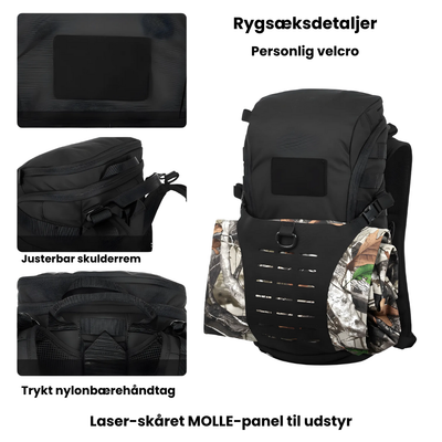 Trekker 15– Eventyr Rygsæk m. hydration system i. 500D Nylon, YKK  & UTX Duraflex