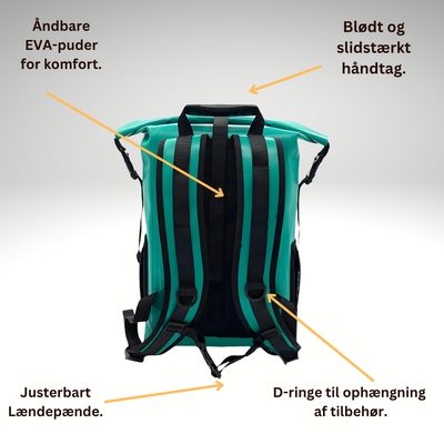 Hverdagsrygsæk 25 Plus - Vandtæt Rygsæk  600D TPU
