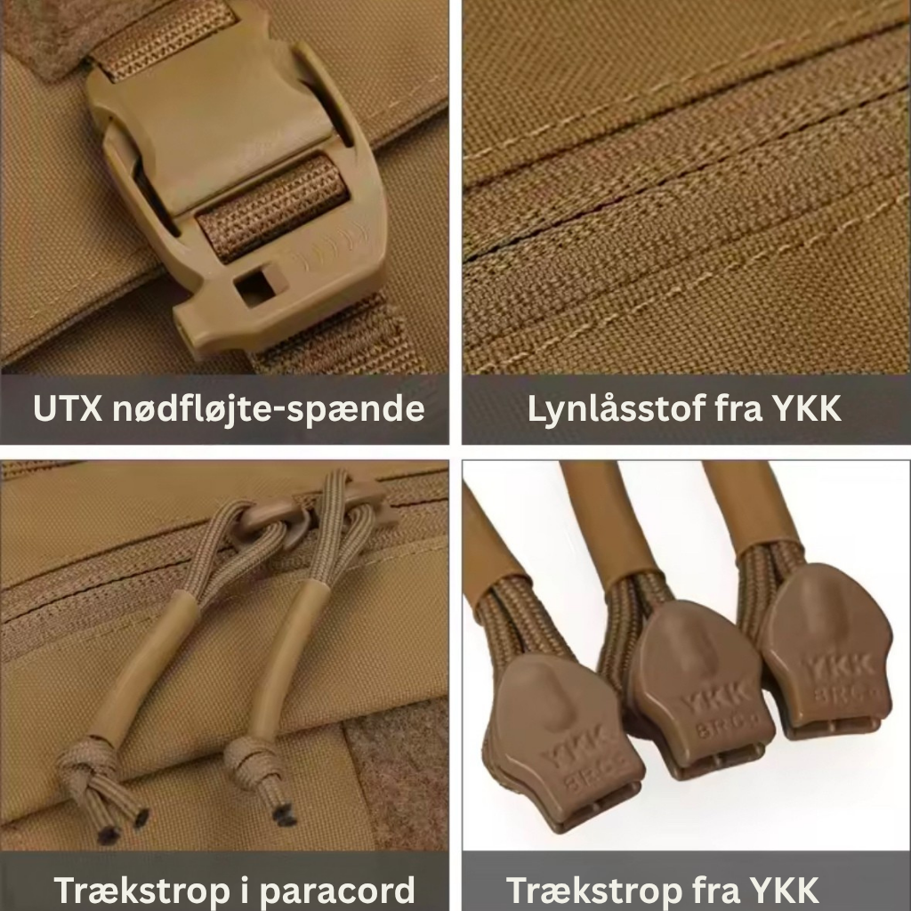 Dagpack Pro – Modulær Bælte/Sling Taske m. 500D Nylon, YKK lynlåse & Duraflex spænder