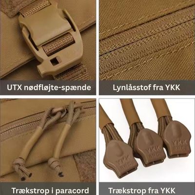 Dagpack Pro – Modulær Bælte/Sling Taske m. 500D Nylon, YKK lynlåse & Duraflex spænder